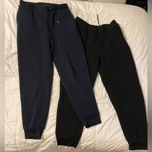 Set of 2- Black and Navy Jogger/Sweat Pants Set